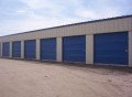 Blue storage units