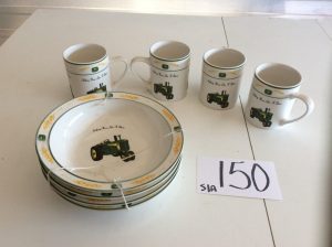 John Deere Ceramic Plates & Mugs | Des Moines Auction | Store It America